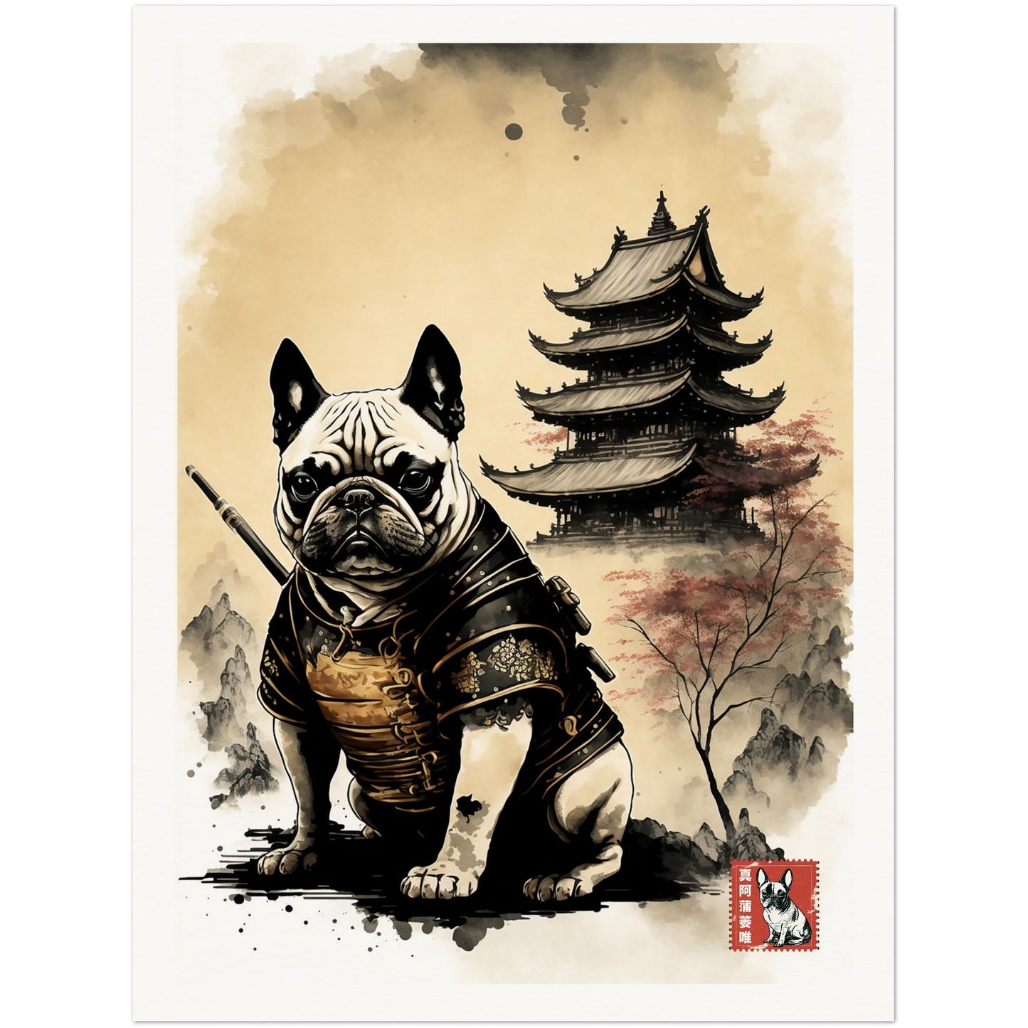 French Bulldog Samurai IV
