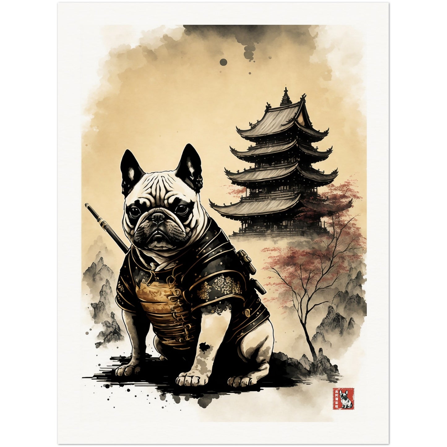 French Bulldog Samurai IV
